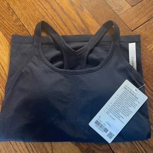 Nwt lululemon ebb to street tank in true navy size 6